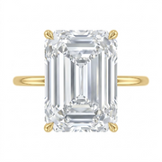 5 CT Emerald Cut 925 Sterling Silver Ring