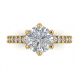 1.43 CT Round Brilliant 925 Sterling Silver Ring