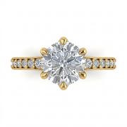 1.43 CT Round Brilliant 925 Sterling Silver Ring