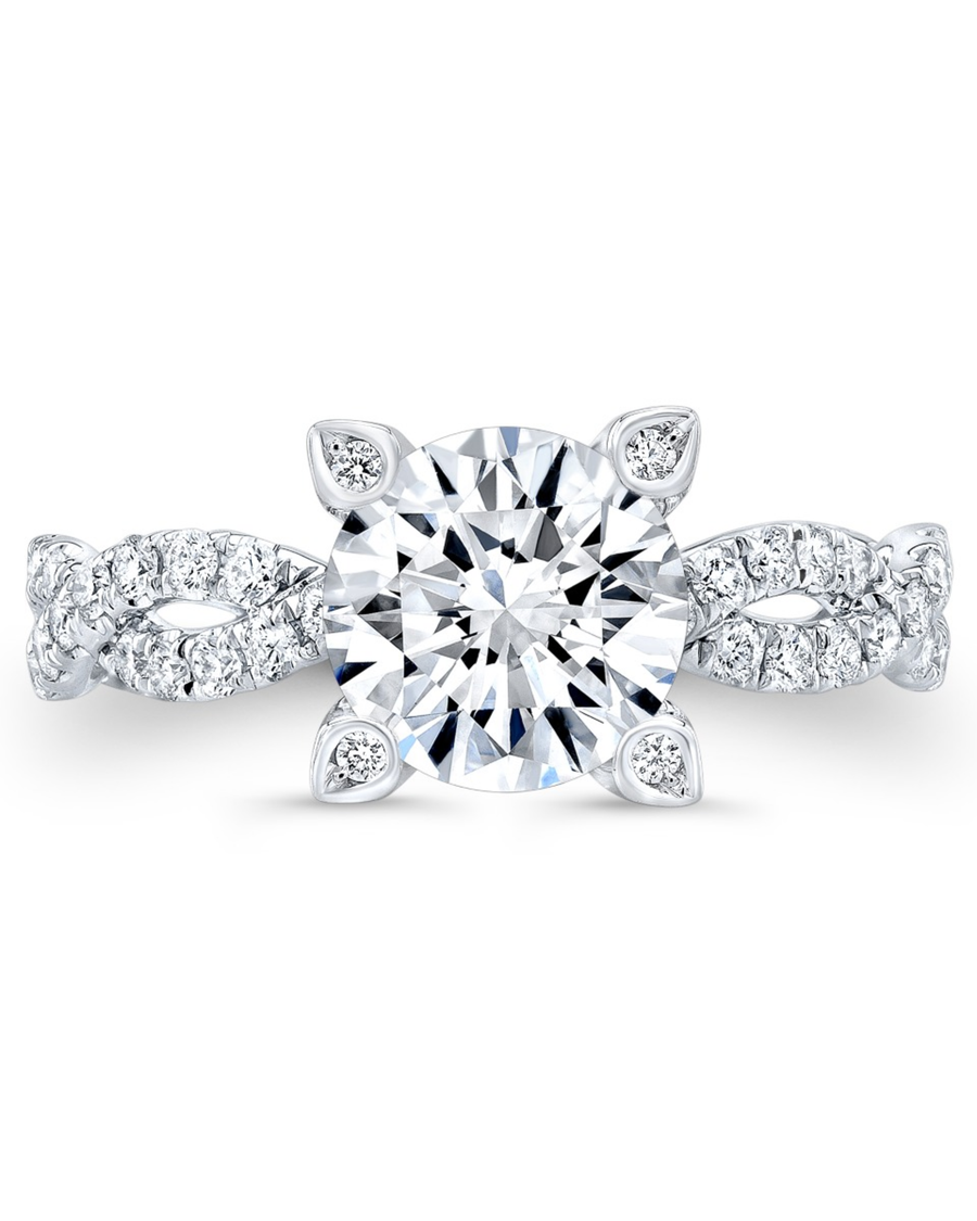 3.6 CT Round Brilliant 925 Sterling Silver Ring