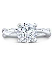 1 CT Round Brilliant 925 Sterling Silver Ring