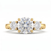3 CT Round Brilliant 925 Sterling Silver Ring
