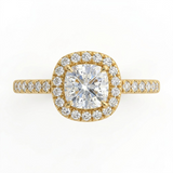 1.41 CT Cushion Cut Multi-Shape 925 Sterling Silver Ring