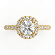 1.41 CT Cushion Cut Multi-Shape 925 Sterling Silver Ring