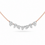 1.21 CT Mixed Shape Pendant Necklace in 925 Sterling Silver