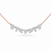 1.21 CT Mixed Shape Pendant Necklace in 925 Sterling Silver