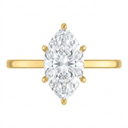 2 CT Marquise Cut 925 Sterling Silver Ring