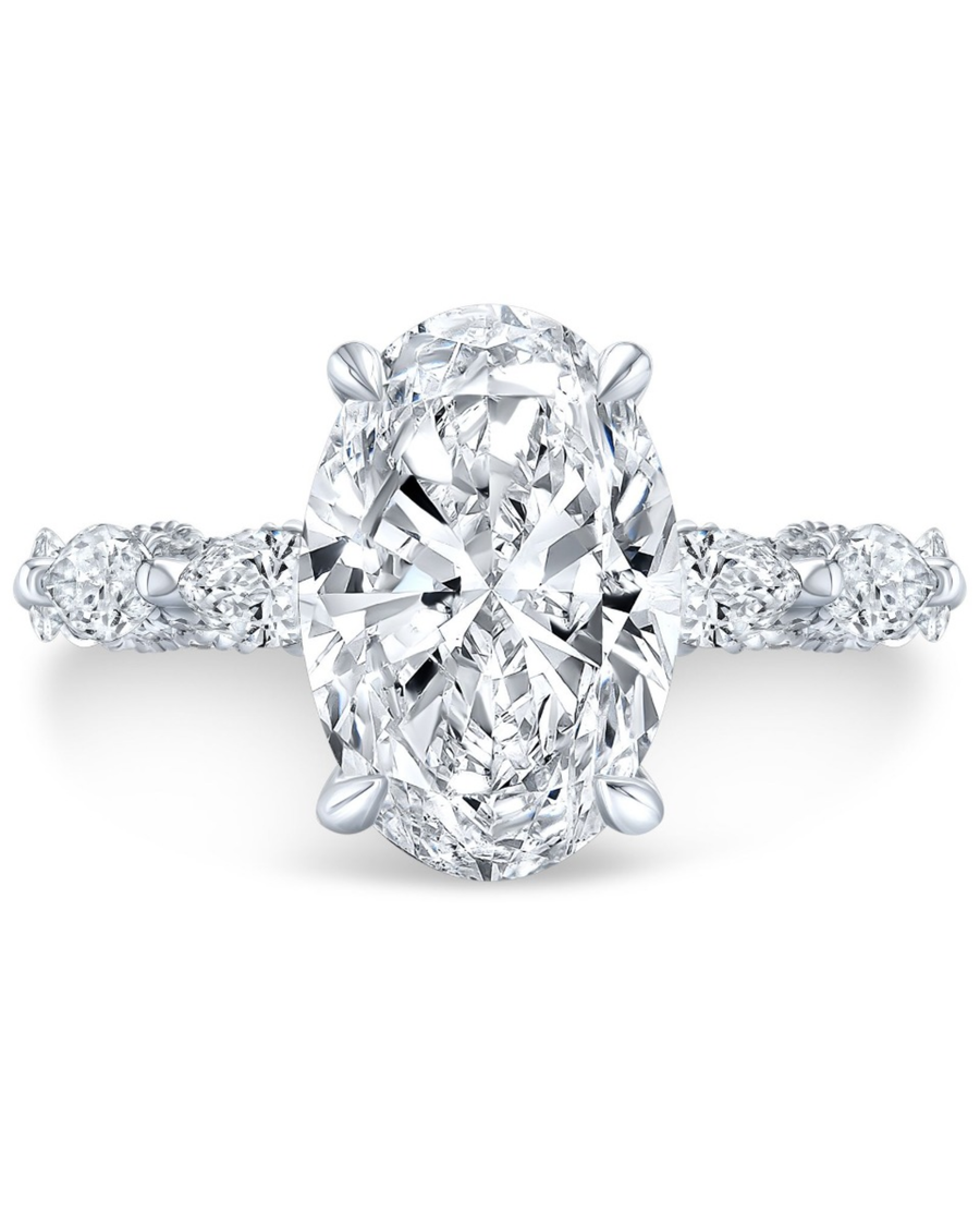 2.3 CT Oval Multi-Shape 925 Sterling Silver Ring