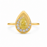 1.3 CT Pear Cut Multi-Shape 925 Sterling Silver Ring