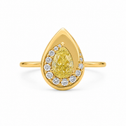 1.3 CT Pear Cut Multi-Shape 925 Sterling Silver Ring