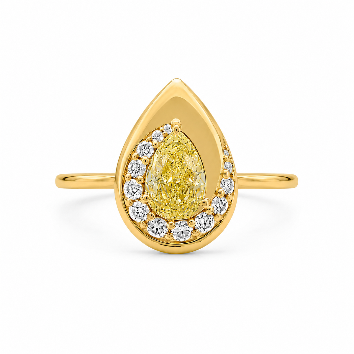 1.3 CT Pear Cut Multi-Shape 925 Sterling Silver Ring