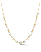1.12 CT Marquise & Round Pendant Necklace in 925 Sterling Silver