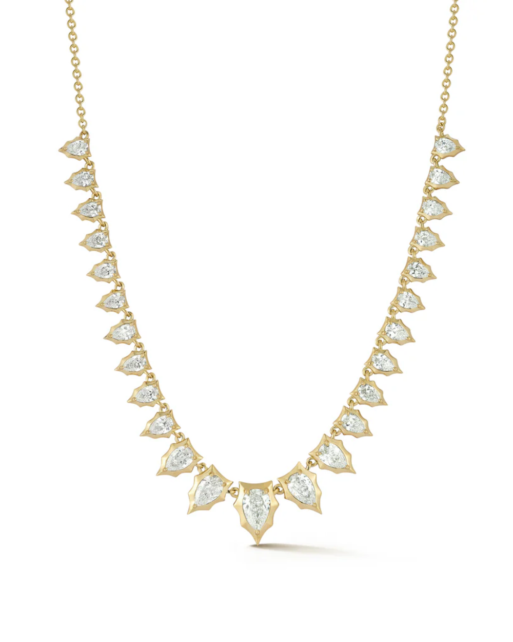 3.69 CT Pear Pendant Necklace in 925 Sterling Silver