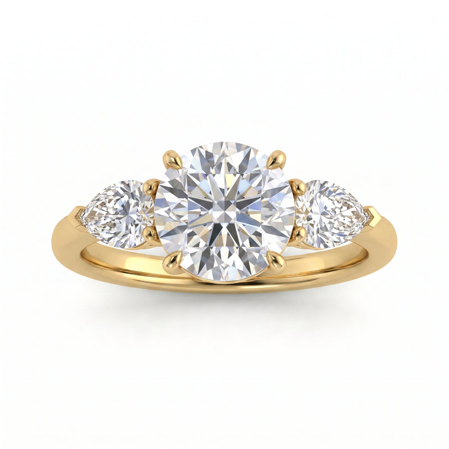 1.8 CT Round Brilliant Multi-Shape 925 Sterling Silver Ring