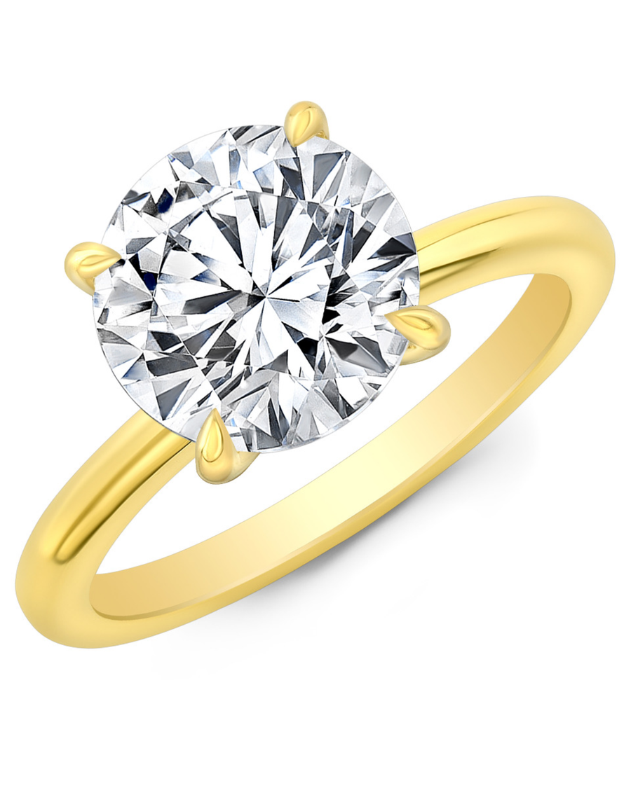 1 CT Round Brilliant 925 Sterling Silver Ring