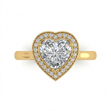 2.16 CT Heart Cut Multi-Shape 925 Sterling Silver Ring