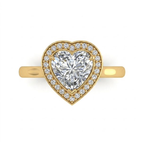 2.16 CT Heart Cut Multi-Shape 925 Sterling Silver Ring