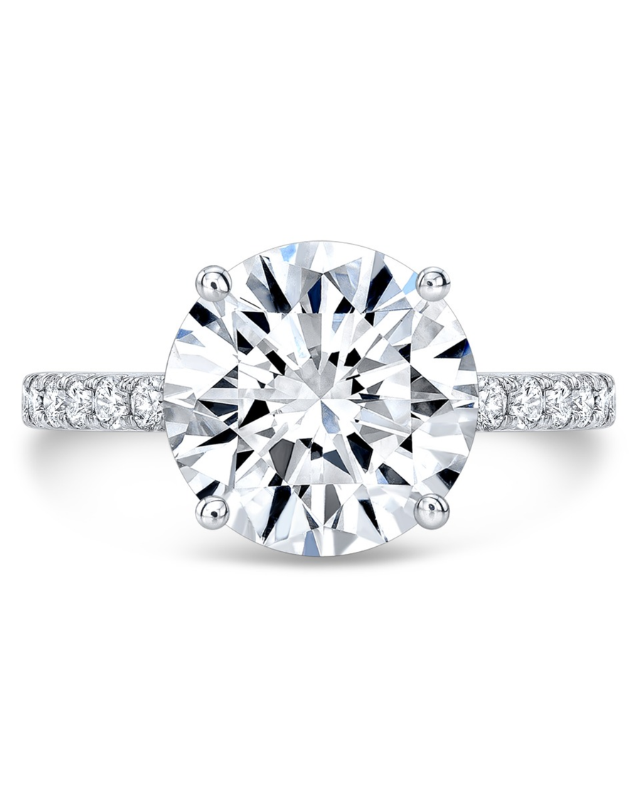 1.7 CT Round Brilliant 925 Sterling Silver Ring