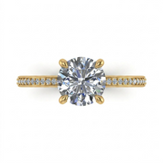 2.15 CT Round Brilliant 925 Sterling Silver Ring
