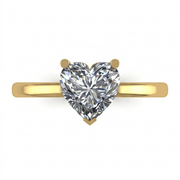 1.5 CT Heart Cut 925 Sterling Silver Ring