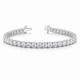 7 CT Round Cut Prong Tennis Bracelet in 925 Sterling Silver