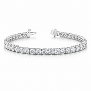 7 CT Round Cut Prong Tennis Bracelet in 925 Sterling Silver