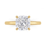 1 CT Cushion Cut 925 Sterling Silver Ring