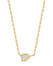 0.5 CT Pear Pendant Necklace in 925 Sterling Silver