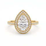 2.34 CT Pear Cut Multi-Shape 925 Sterling Silver Ring
