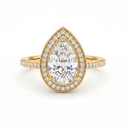 2.34 CT Pear Cut Multi-Shape 925 Sterling Silver Ring