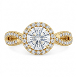 1.48 CT Round Brilliant 925 Sterling Silver Ring