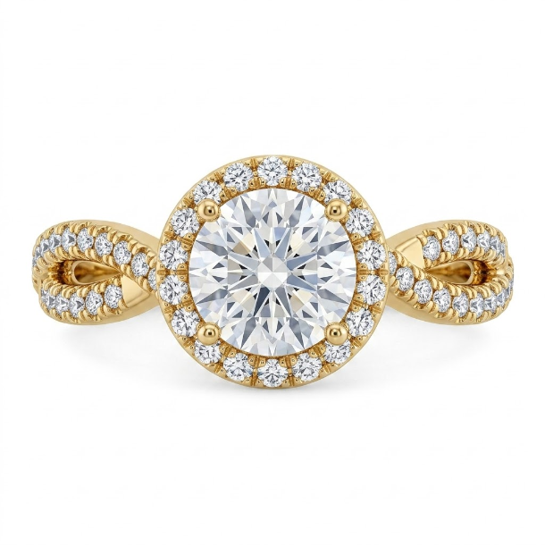 1.48 CT Round Brilliant 925 Sterling Silver Ring