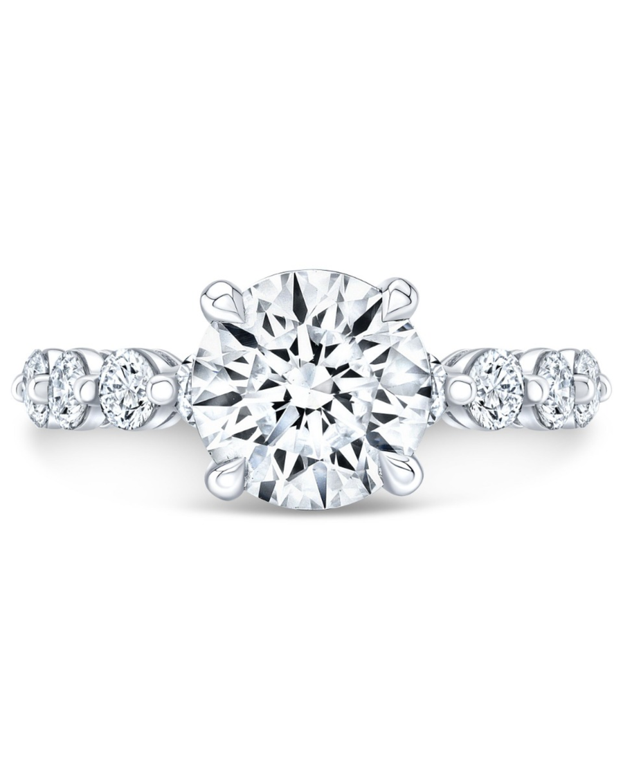 2.2 CT Round Brilliant 925 Sterling Silver Ring