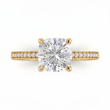 1.13 CT Cushion Cut Multi-Shape 925 Sterling Silver Ring