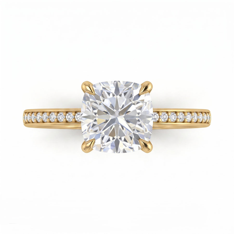 1.13 CT Cushion Cut Multi-Shape 925 Sterling Silver Ring