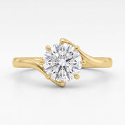 2 CT Round Brilliant 925 Sterling Silver Ring