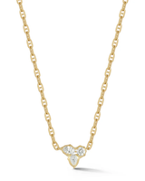 0.57 CT Mixed Shape Pendant Necklace in 925 Sterling Silver