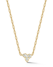 0.57 CT Mixed Shape Pendant Necklace in 925 Sterling Silver