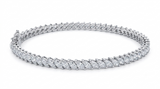 6.1 CT Marquise Cut Prong Tennis Bracelet in 925 Sterling Silver