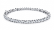 6.1 CT Marquise Cut Prong Tennis Bracelet in 925 Sterling Silver