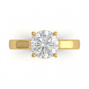 3 CT Round Brilliant 925 Sterling Silver Ring