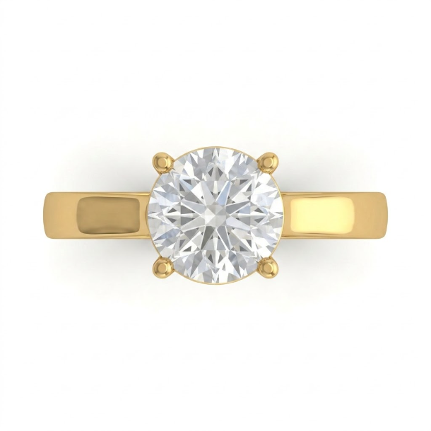 3 CT Round Brilliant 925 Sterling Silver Ring