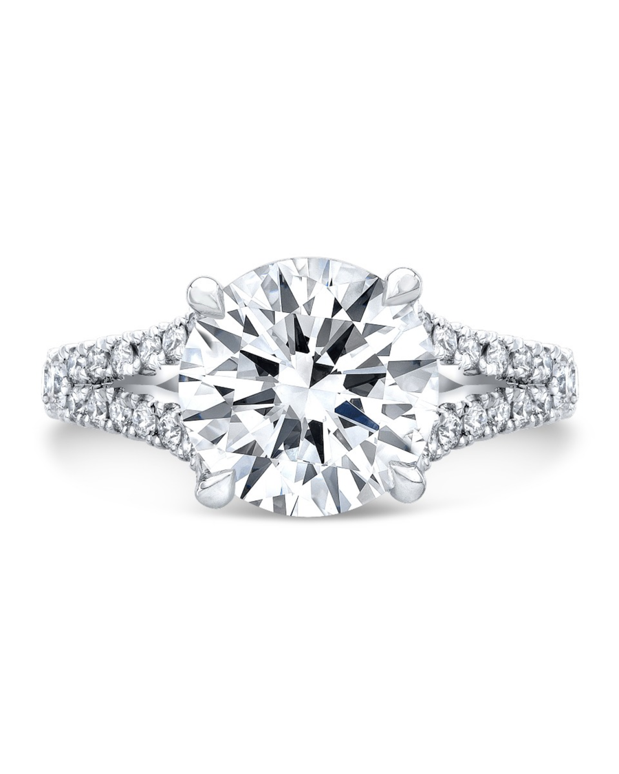 2.2 CT Round Brilliant 925 Sterling Silver Ring