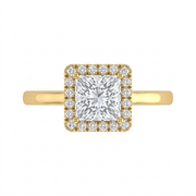 2.2 CT Princess Cut Multi-Shape 925 Sterling Silver Ring