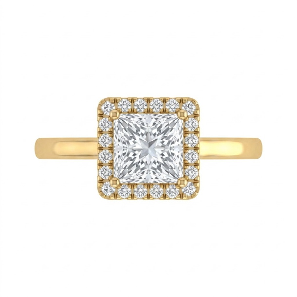 2.2 CT Princess Cut Multi-Shape 925 Sterling Silver Ring