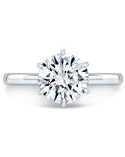 1 CT Round Brilliant 925 Sterling Silver Ring