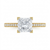 1.22 CT Princess Cut Multi-Shape 925 Sterling Silver Ring