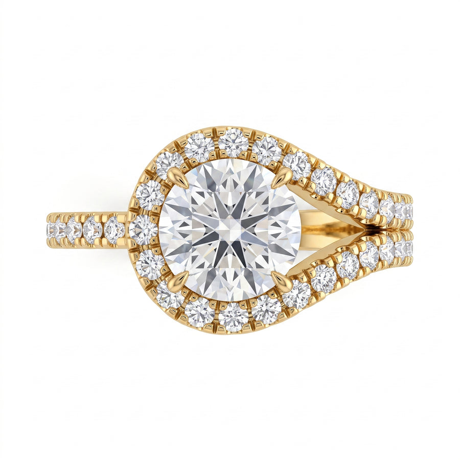 2.83 CT Round Brilliant 925 Sterling Silver Ring