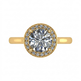 2.21 CT Round Brilliant 925 Sterling Silver Ring