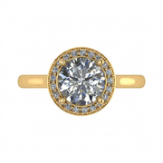 2.21 CT Round Brilliant 925 Sterling Silver Ring